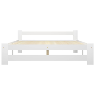 Bed Frame White Solid Pine Wood 180x200 cm - Giant Lobelia