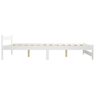 Bed Frame White Solid Pine Wood 180x200 cm - Giant Lobelia