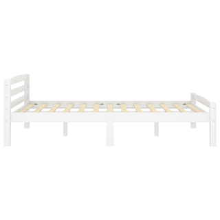 Bed Frame White Solid Pinewood 120x200 cm - Giant Lobelia