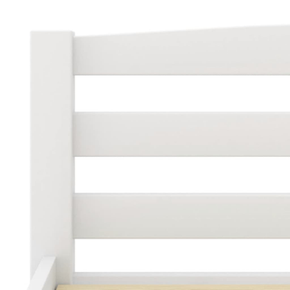 Bed Frame White Solid Pinewood 120x200 cm - Giant Lobelia