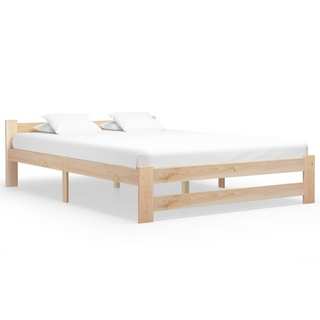 Bed Frame Solid Pine Wood 140x200 cm - Giant Lobelia