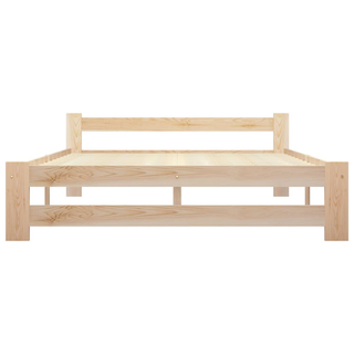 Bed Frame Solid Pine Wood 140x200 cm - Giant Lobelia