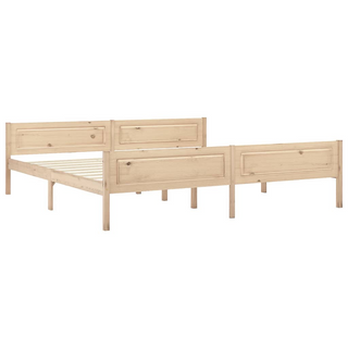 Bed Frame Solid Pinewood 200x200 cm - Giant Lobelia