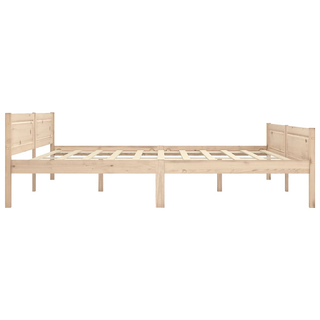 Bed Frame Solid Pinewood 200x200 cm - Giant Lobelia