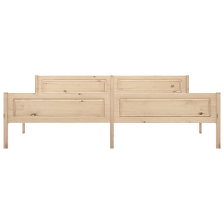 Bed Frame Solid Pinewood 200x200 cm - Giant Lobelia