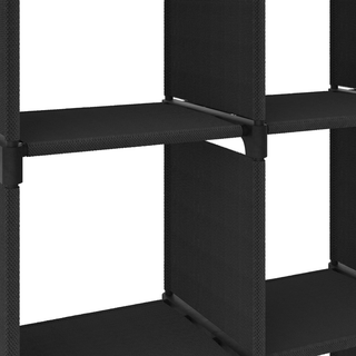 15-Cube Display Shelf Black 103x30x175.5 cm Fabric - Giant Lobelia