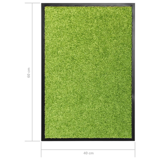 vidaXL Doormat Washable Green 40x60 cm - Giant Lobelia