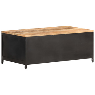 vidaXL Coffee Table 90x50x37 cm Solid Rough Mango Wood - Giant Lobelia