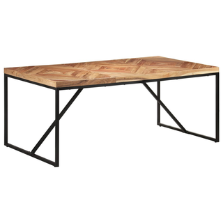 vidaXL Dining Table 180x90x76 cm Solid Acacia and Mango Wood - Giant Lobelia