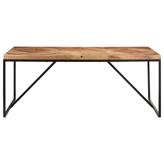 vidaXL Dining Table 180x90x76 cm Solid Acacia and Mango Wood - Giant Lobelia