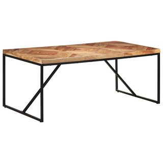 vidaXL Dining Table 180x90x76 cm Solid Acacia and Mango Wood - Giant Lobelia