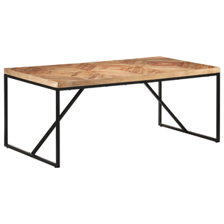 vidaXL Dining Table 180x90x76 cm Solid Acacia and Mango Wood - Giant Lobelia