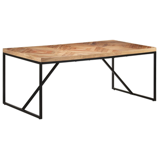 vidaXL Dining Table 180x90x76 cm Solid Acacia and Mango Wood - Giant Lobelia