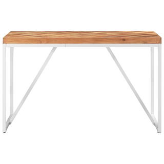 vidaXL Dining Table 120x60x76 cm Solid Acacia and Mango Wood - Giant Lobelia