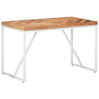 vidaXL Dining Table 120x60x76 cm Solid Acacia and Mango Wood - Giant Lobelia