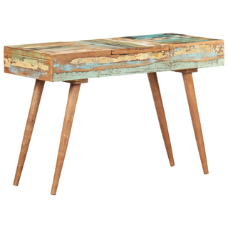 vidaXL Dressing Table with Mirror 112x45x76 cm Solid Reclaimed Wood - Giant Lobelia