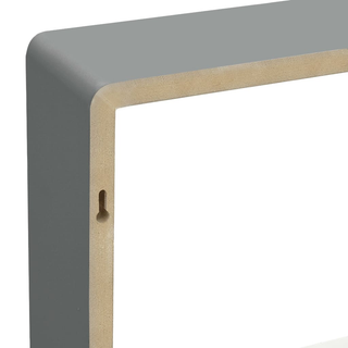 Wall Cube Shelves 3 pcs Grey MDF - Giant Lobelia