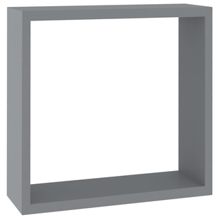 Wall Cube Shelves 3 pcs Grey MDF - Giant Lobelia