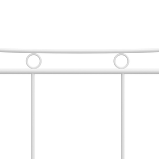 Bed Frame White Metal 200x200 cm - Giant Lobelia