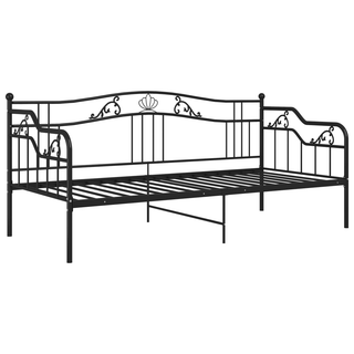 vidaXL Sofa Bed Frame Black Metal 90x200 cm - Giant Lobelia