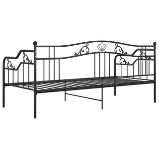 vidaXL Sofa Bed Frame Black Metal 90x200 cm - Giant Lobelia