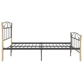 Bed Frame Black Metal 140x200 cm - Giant Lobelia