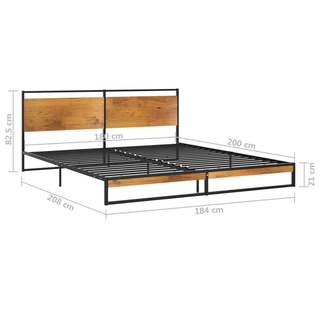 Bed Frame Metal 180x200 cm Super King - Giant Lobelia