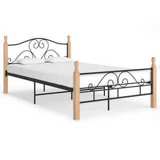 Bed Frame Black Metal 120x200 cm - Giant Lobelia