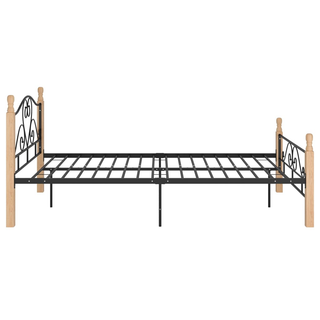 Bed Frame Black Metal 120x200 cm - Giant Lobelia