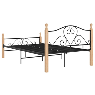 Bed Frame Black Metal 120x200 cm - Giant Lobelia