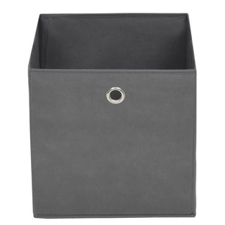 vidaXL Storage Boxes 4 pcs Non-woven Fabric 28x28x28 cm Grey - Giant Lobelia