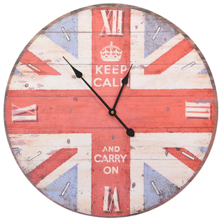 vidaXL Vintage Wall Clock UK 60 cm - Giant Lobelia