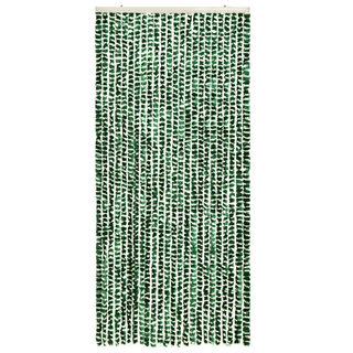 vidaXL Insect Curtain Green and White 90x220 cm Chenille - Giant Lobelia