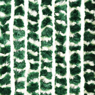 vidaXL Insect Curtain Green and White 90x220 cm Chenille - Giant Lobelia