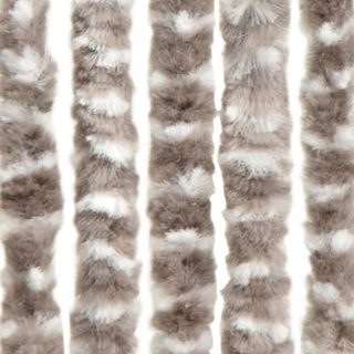 vidaXL Insect Curtain Taupe and White 100x220 cm Chenille - Giant Lobelia