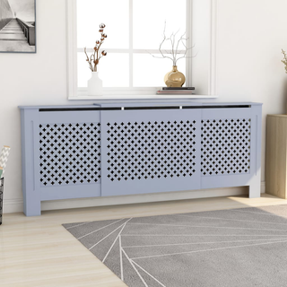 vidaXL MDF Radiator Cover Grey 205 cm - Giant Lobelia