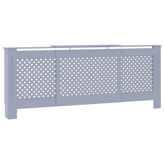 vidaXL MDF Radiator Cover Grey 205 cm - Giant Lobelia