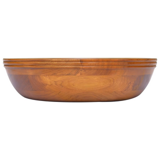 Basin Solid Teak Wood Φ40x10 cm - Giant Lobelia