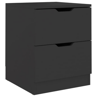 Bedside Cabinet Black 40x40x50 cm Engineered Wood - Giant Lobelia