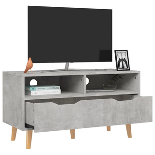 TV Cabinet Concrete Grey 90x40x48.5 cm Engineered Wood - Giant Lobelia