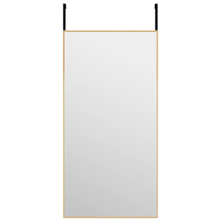 vidaXL Door Mirror Gold 40x80 cm Glass and Aluminium - Giant Lobelia