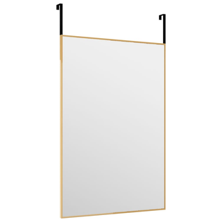 vidaXL Door Mirror Gold 40x60 cm Glass and Aluminium - Giant Lobelia