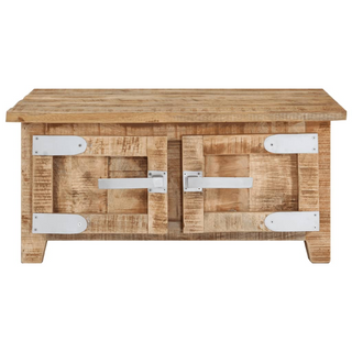 vidaXL Coffee Table 67x67x30 cm Solid Mango Wood - Giant Lobelia