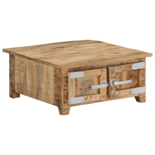 vidaXL Coffee Table 67x67x30 cm Solid Mango Wood - Giant Lobelia