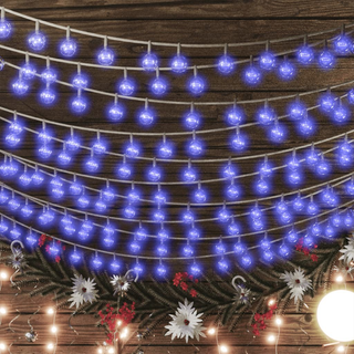 vidaXL Globe Fairy String Lights 40m 400 LED Blue 8 Function - Giant Lobelia