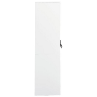 Wardrobe White 80x50x180 cm Steel - Giant Lobelia