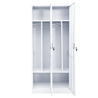 Wardrobe White 80x50x180 cm Steel - Giant Lobelia