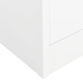 Wardrobe White 80x50x180 cm Steel - Giant Lobelia