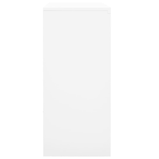 Office Cabinet with Sliding Door White 90x40x90 cm Steel - Giant Lobelia