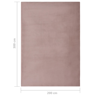 vidaXL Rug Faux Rabbit Pelt 200x300 cm Old Pink - Giant Lobelia